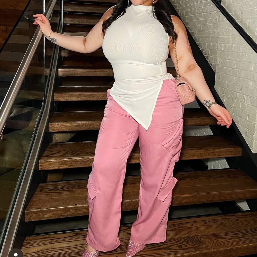Fashion Nova Blush Pink Trousers